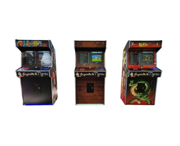 louez ce pack comprenant 3 bornes d'arcade comprenant chacune 3000 jeux